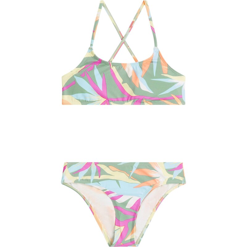 ONEILL Bikiny Essentials Bralette nebeská modř / světle žlutá / růžová 113711393