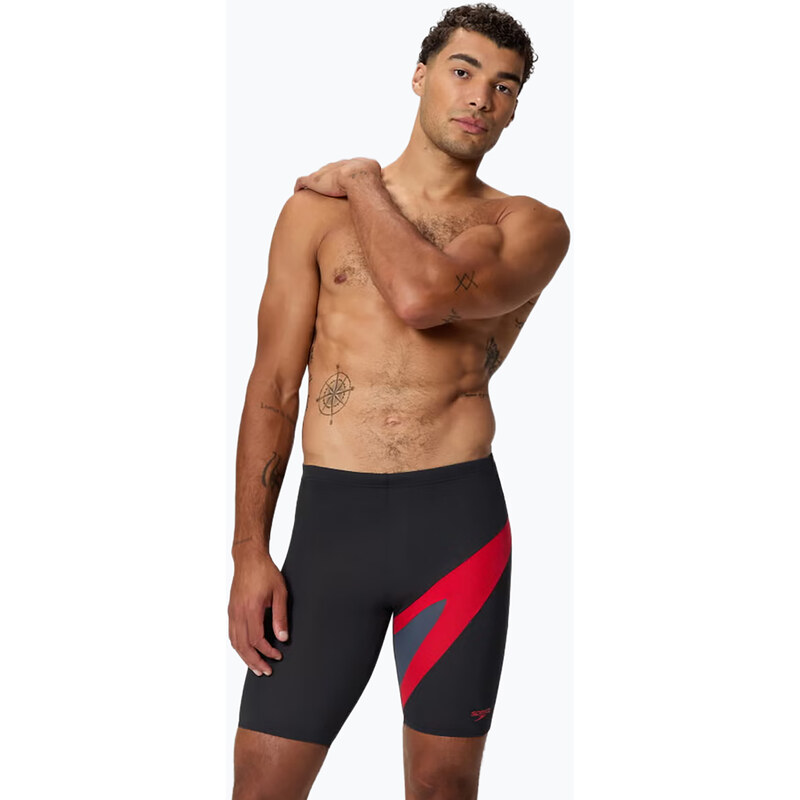 Pánské plavky Speedo Hyperboom anthracite/high risk red