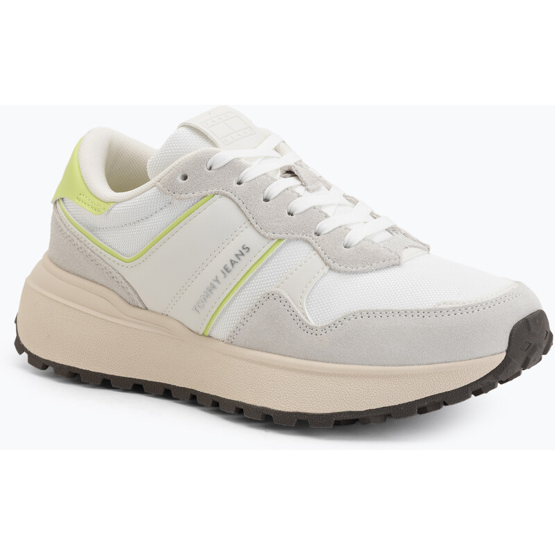 Dámské boty Tommy Jeans Sporty Runner lime essence/ivory