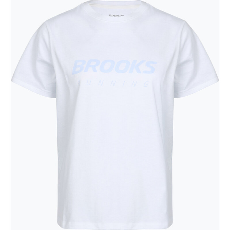 Dámské běžecké tričko Brooks Graphic white/halogen blue