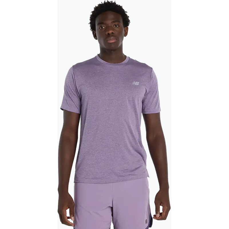 Pánské tričko New Balance Athletics Run candied violet heather