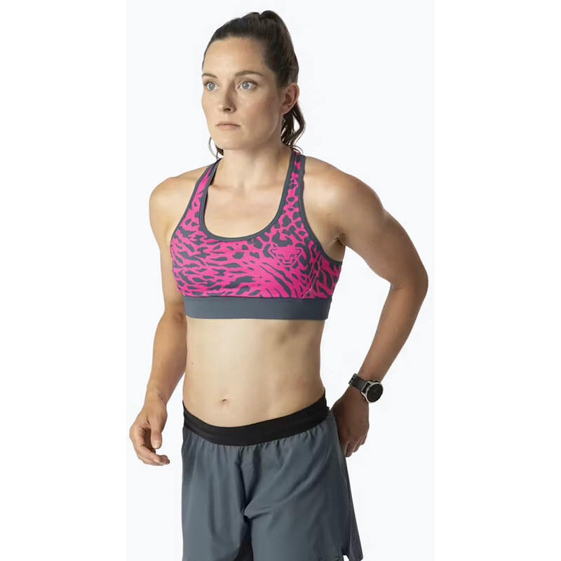 Tréninková podprsenka DYNAFIT Alpine Graphic pink glo