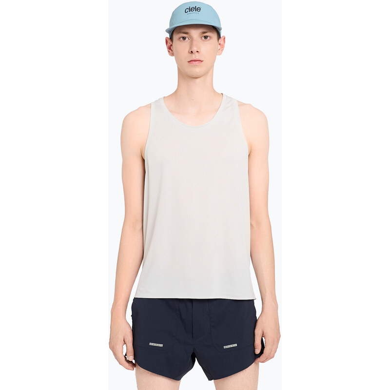 Pánské běžecké tričko Ciele Athletics FST Signlet 2 light grey