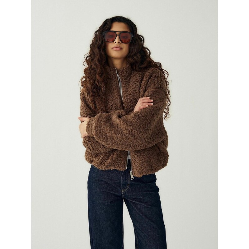 Noella Přechodná bunda N-Mable Jacket čokoládová 113713149