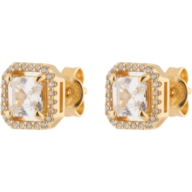 MICHAEL Michael Kors Náušnice BRILLIANCE zlatá / průhledná 113713357