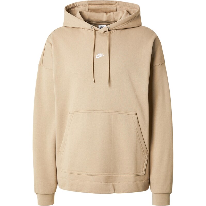 Nike Sportswear Mikina CLUB béžová / bílá