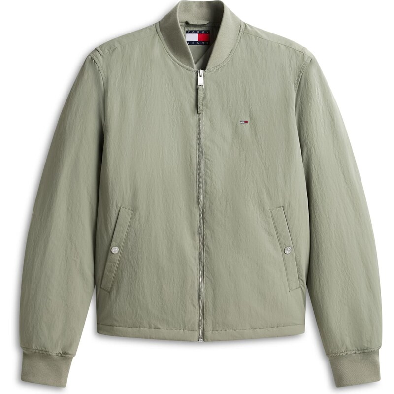Tommy Jeans Přechodná bunda pastelově zelená