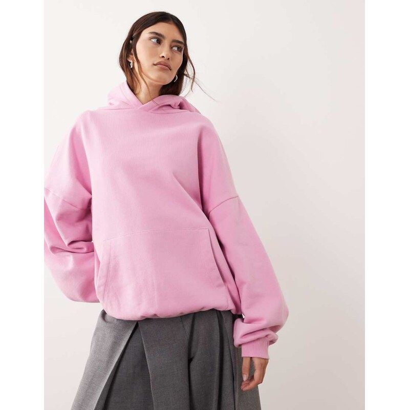 ARRANGE oversized premium heavy weight hoodie in pink 115513637