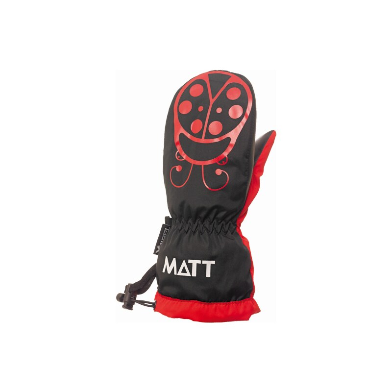 Matt Dívčí palčáky Marieta - červeno-černé