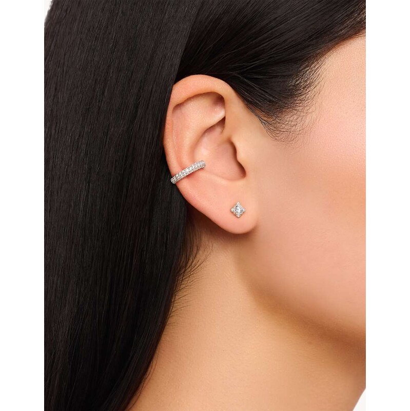 Thomas Sabo Silver small vintage studs with white stone in sterling 115504917