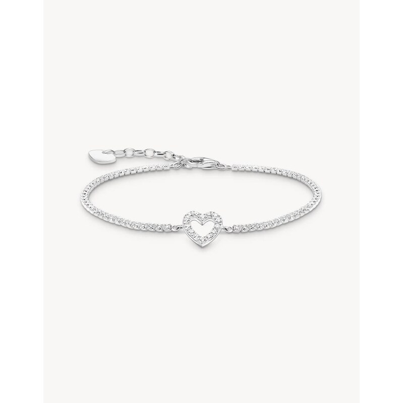 Thomas Sabo Bracelet in silver and white - SILVER 115499510