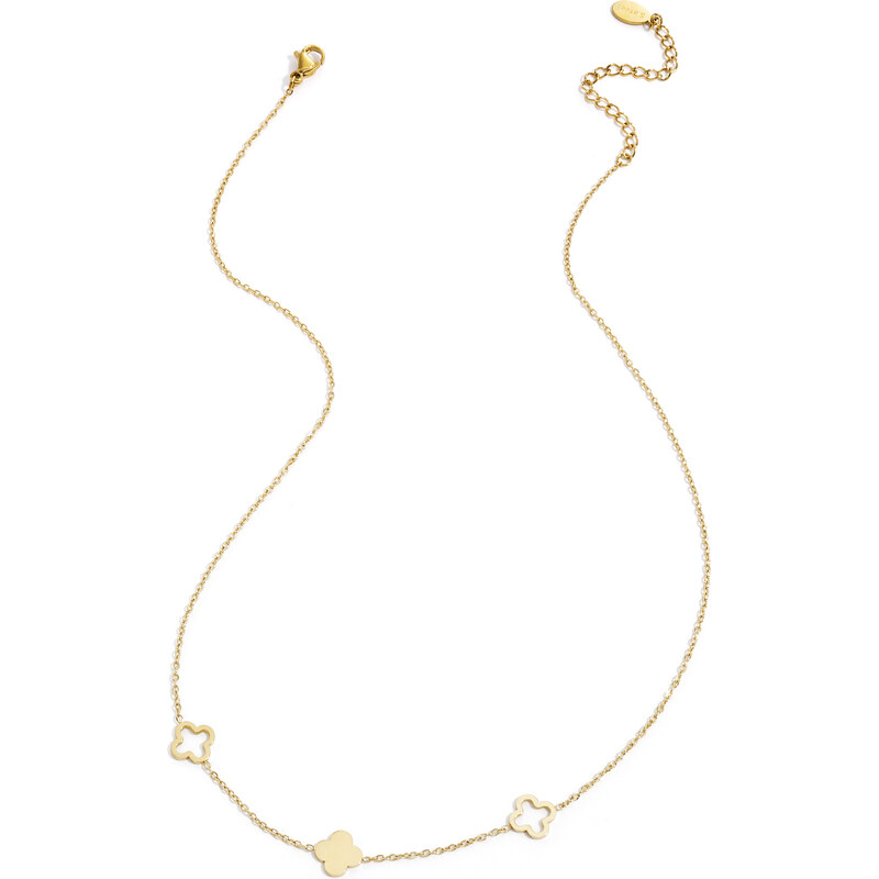 SYLVIENE Náhrdelník CLOVER Triple Gold 110610733