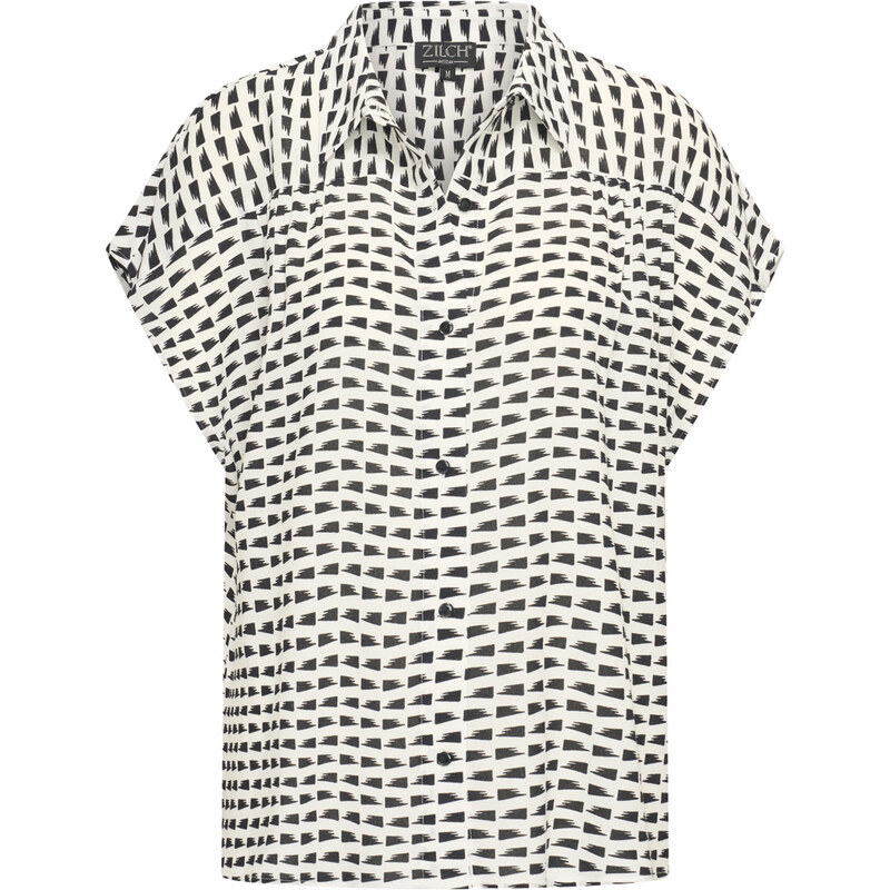 Zilch 61RAC15.049 Dámská košile 001424 - Zigzag Black mix barev 113722667