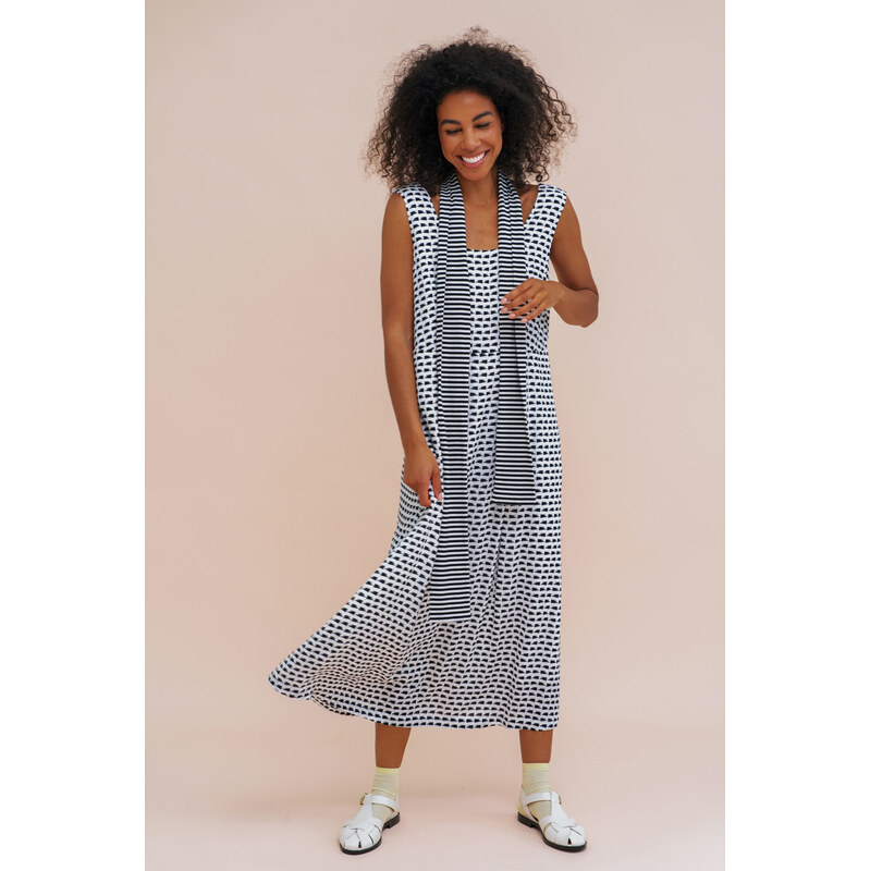 Zilch 61RAC40.353 Dámské šaty 001424 - Zigzag Black mix barev 113722668