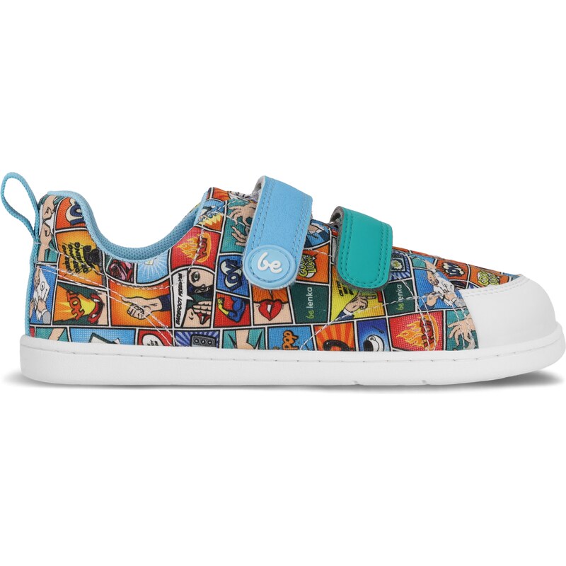 Dětské barefoot tenisky Be Lenka Canvi Kids - Comics Color