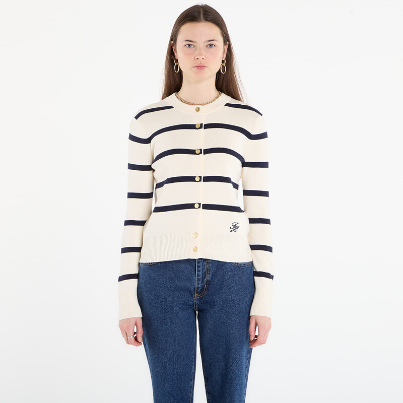 Svetr Tommy Hilfiger Co Full Needle Crewneck Cardigan Big Stp
