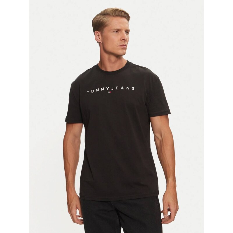 Tommy Jeans pánské černé tričko