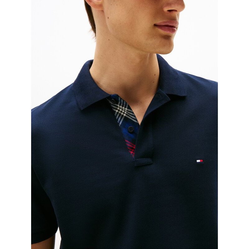 Tommy Hilfiger pánské tmavě modré polo tričko