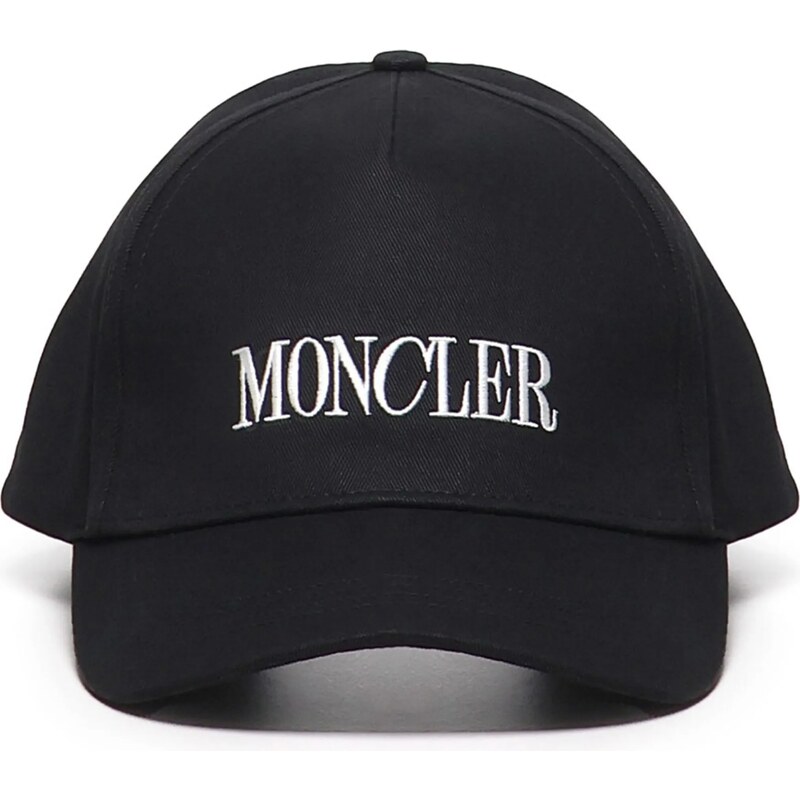 MONCLER Logo Embroidered Black kšiltovka