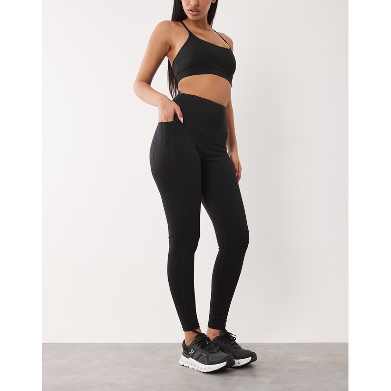 4505 Hourglass Icon active tie waist run legging with phone pocket in 115516162