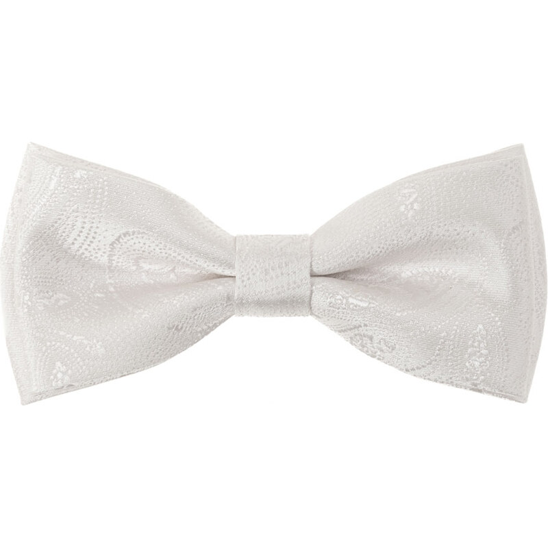 Avantgard ivory pánský motýlek s paisley vzorem + kapesníček do
