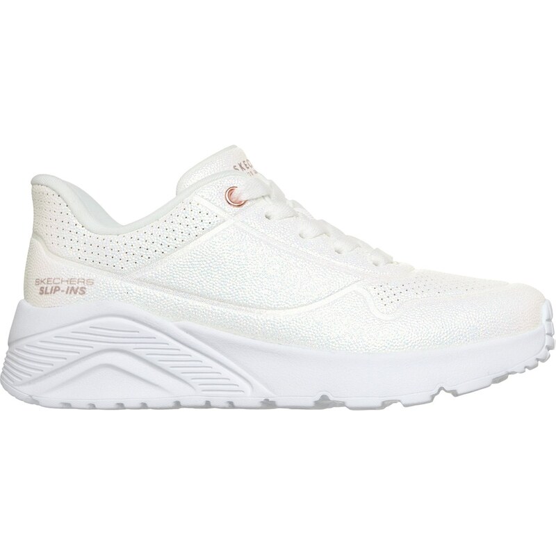 Skechers Dívky Slip-ins: UNO Lite Ease Shoes v Bílý, Velikost 32