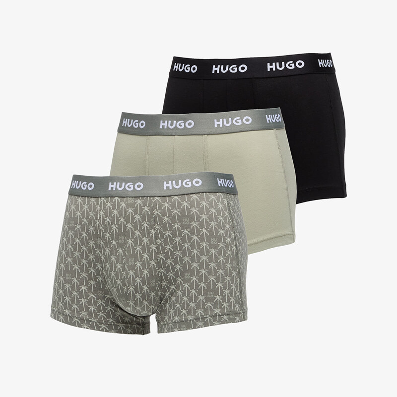 Boxerky Hugo Boss Trunk 3-Pack Design Black M