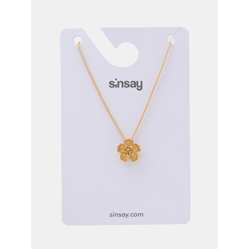 Sinsay - Náhrdelník s přívěskem - zlatá 113735943