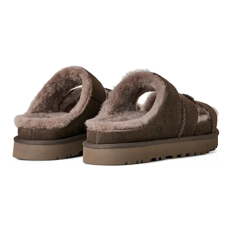 Semišové pantofle UGG W Greenport Cross Strap Slide