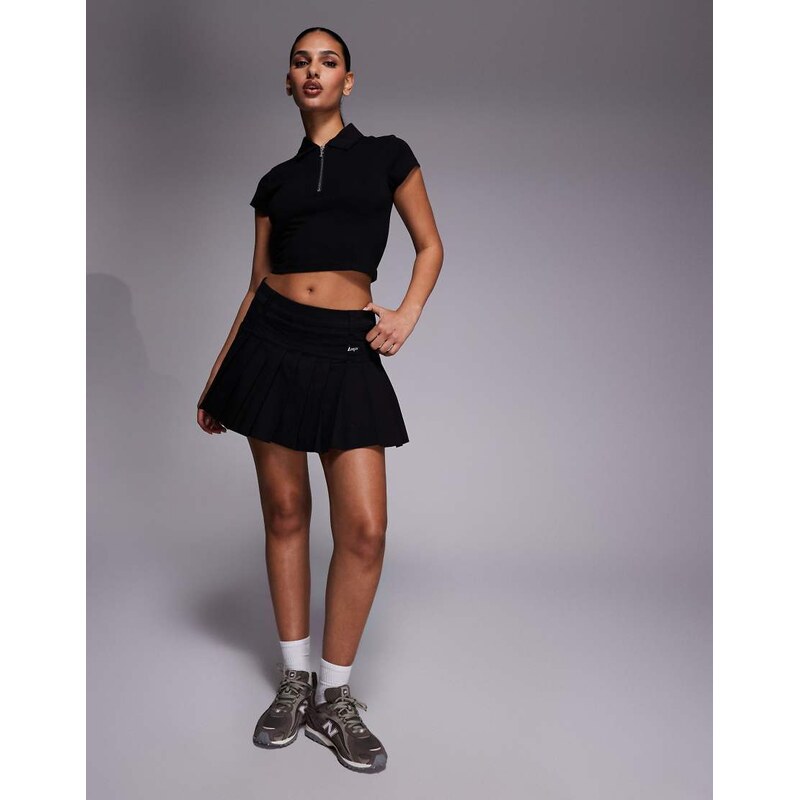 Hugo Blue Remisea pleated skirt in black