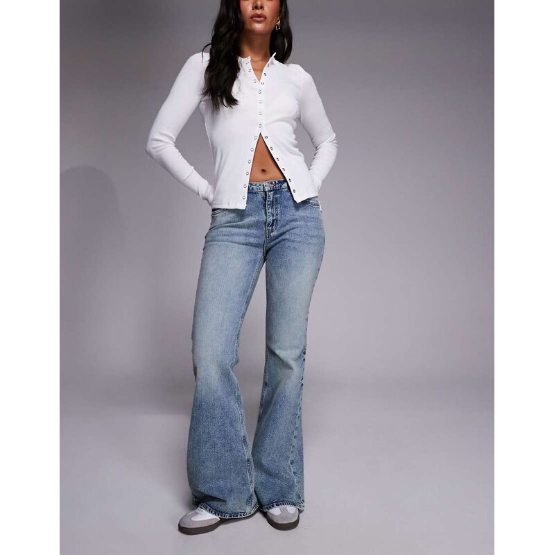 Hugo Blue Gelissa flare jeans in blue