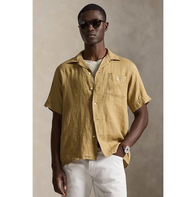 Polo Ralph Lauren Lněná košile Polo Ralph Lauren