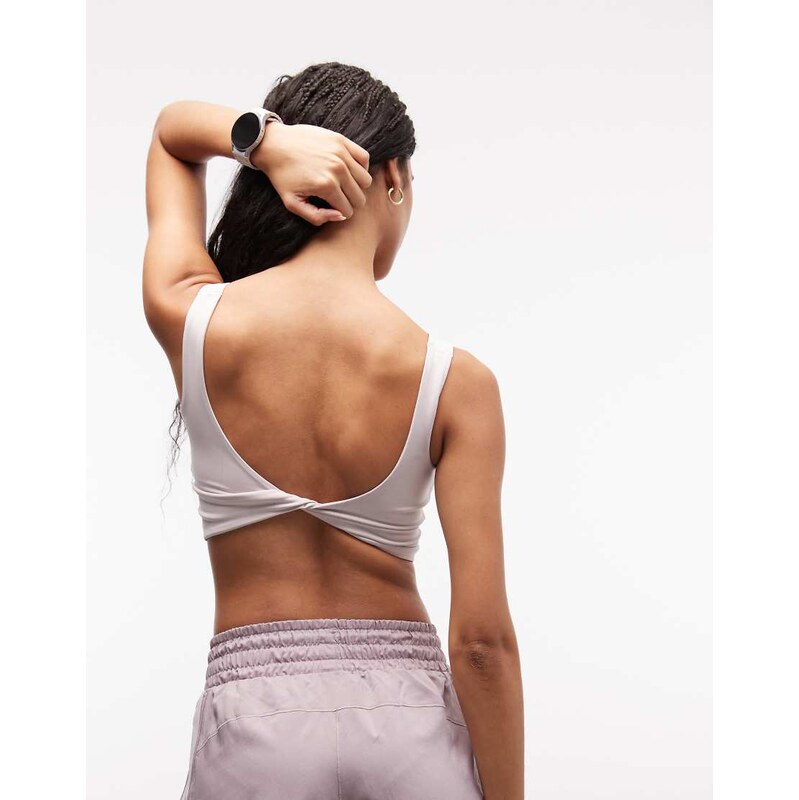 adidas performance adidas Training Optime crop top in mauve