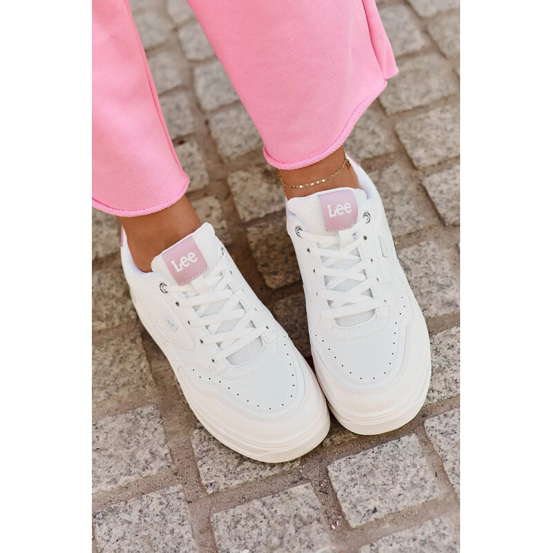 Kesi Bílé dámské tenisky na platformě LEE EMMA WOMEN LOW Bílá 113738456