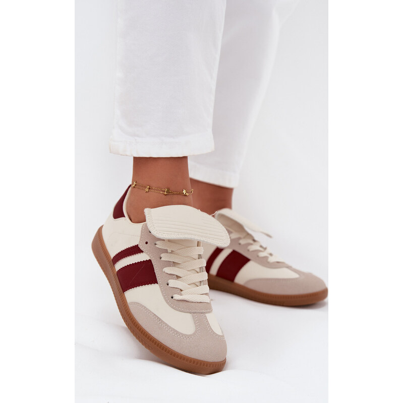 Kesi Bordó dámské nízké sneakers s vyhrnutým jazykem Ardira Vínová 113738741