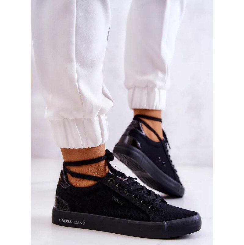 Kesi Černé dámské tenisky Cross Jeans Černá 113738820