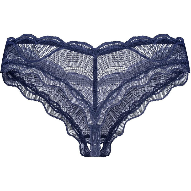 Dámská tanga Nightly Blue Crotchless Thong tm. modré - Obsessive 113739157