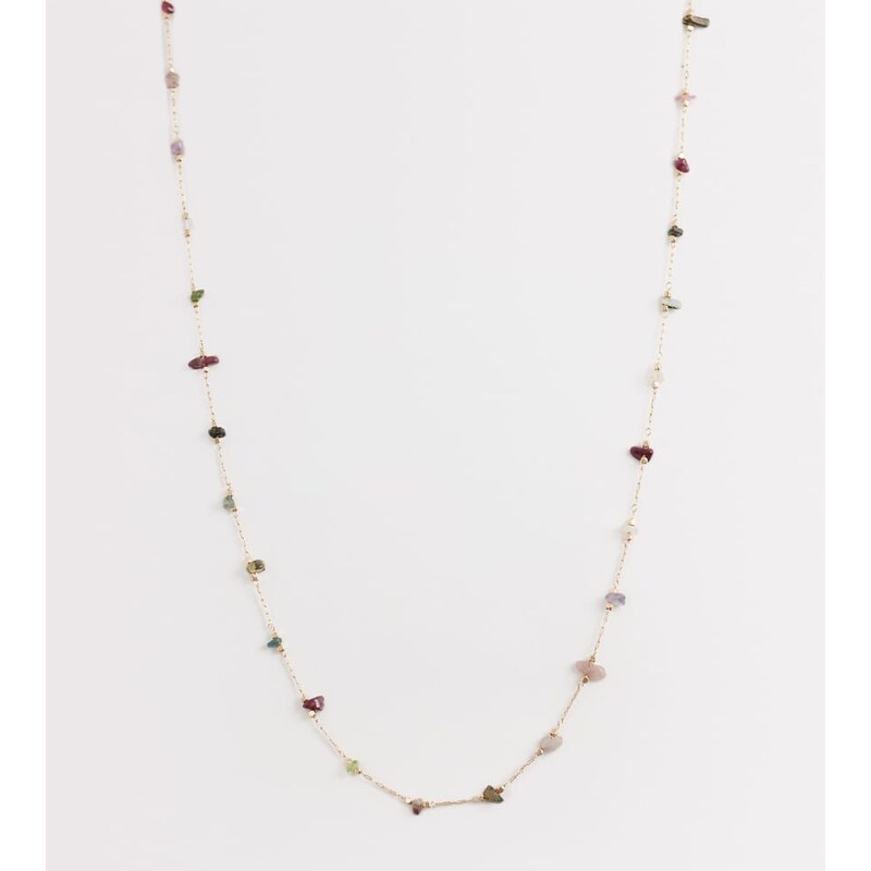 ASOS Curve ASOS DESIGN Curve short necklace with faux stone chipping 113742517