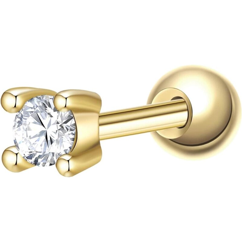 Glanzstücke München Piercing zlatá / průhledná 113740242