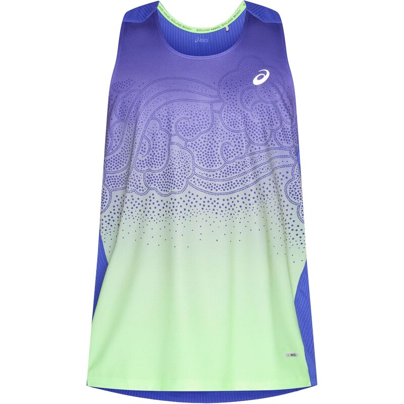 ASICS Funkční tričko ROAD námořnická modř / světle zelená / fialová 113740439
