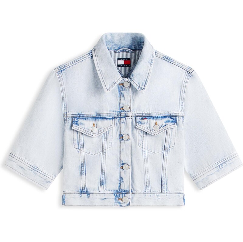 Tommy Jeans Přechodná bunda světlemodrá 113740471