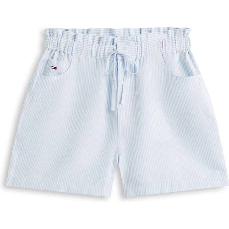 Tommy Jeans Kalhoty ESSENTIAL světlemodrá / bílá 113740472