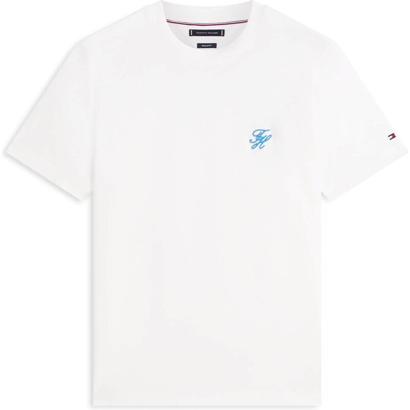 TOMMY HILFIGER Tričko azurová / bílá