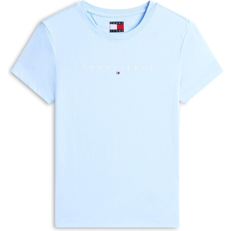Tommy Jeans Plus Tričko světlemodrá / bílá