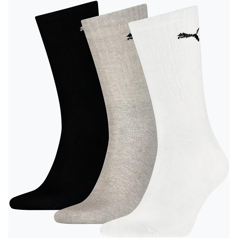 Ponožky PUMA Sport Crew Lightweight 3 pairs white/grey/black