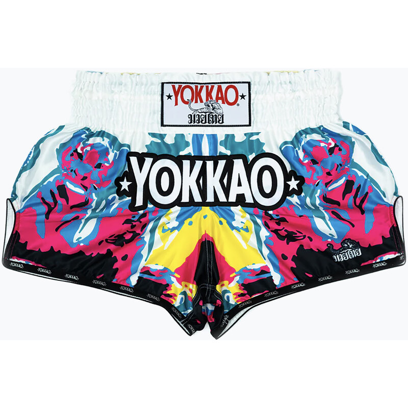 Pánské tréninkové šortky YOKKAO Tiger Family Muay Thai white