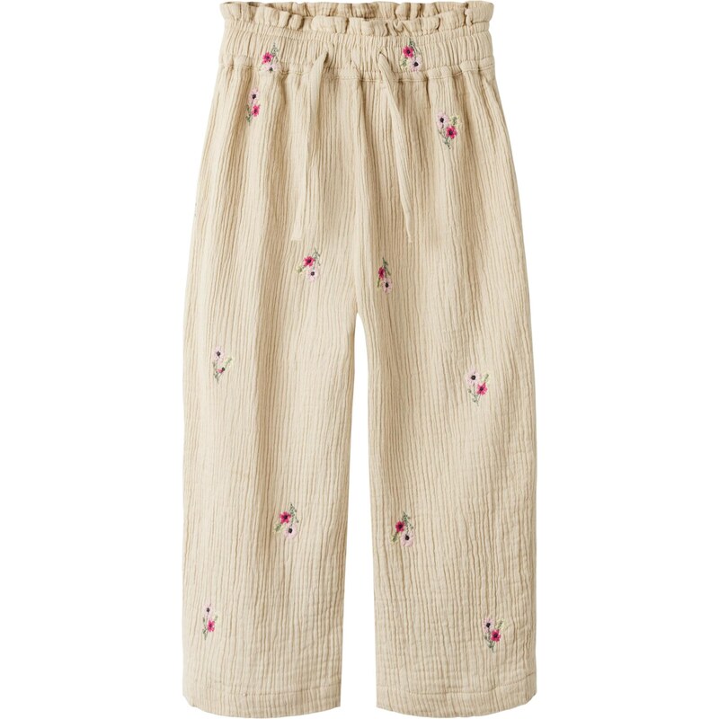 NAME IT Kalhoty NMFDUNIANA béžová / khaki / fuchsiová / růžová