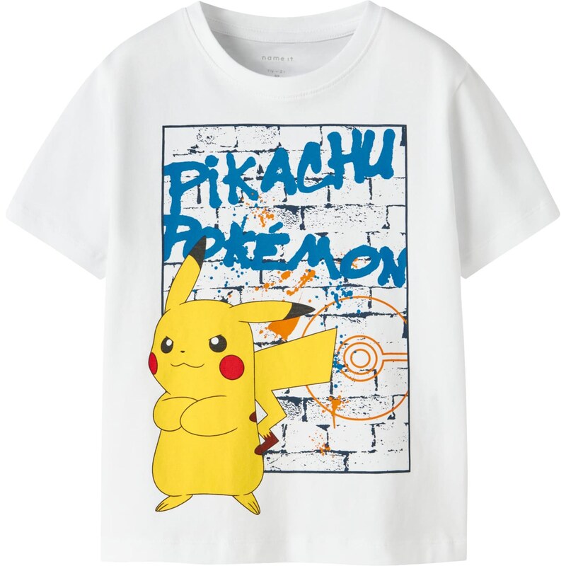 NAME IT Tričko NMMMIHAT POKEMON modrá / žlutá / černá / bílá