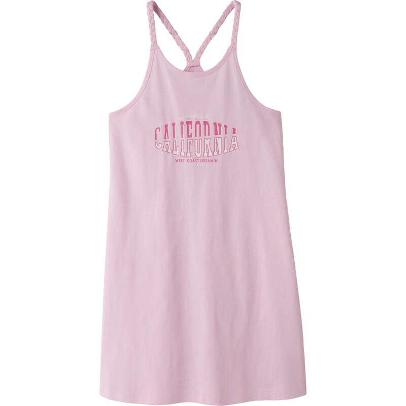 NAME IT Šaty NKFFRONCAZ pink / růžová / bílá