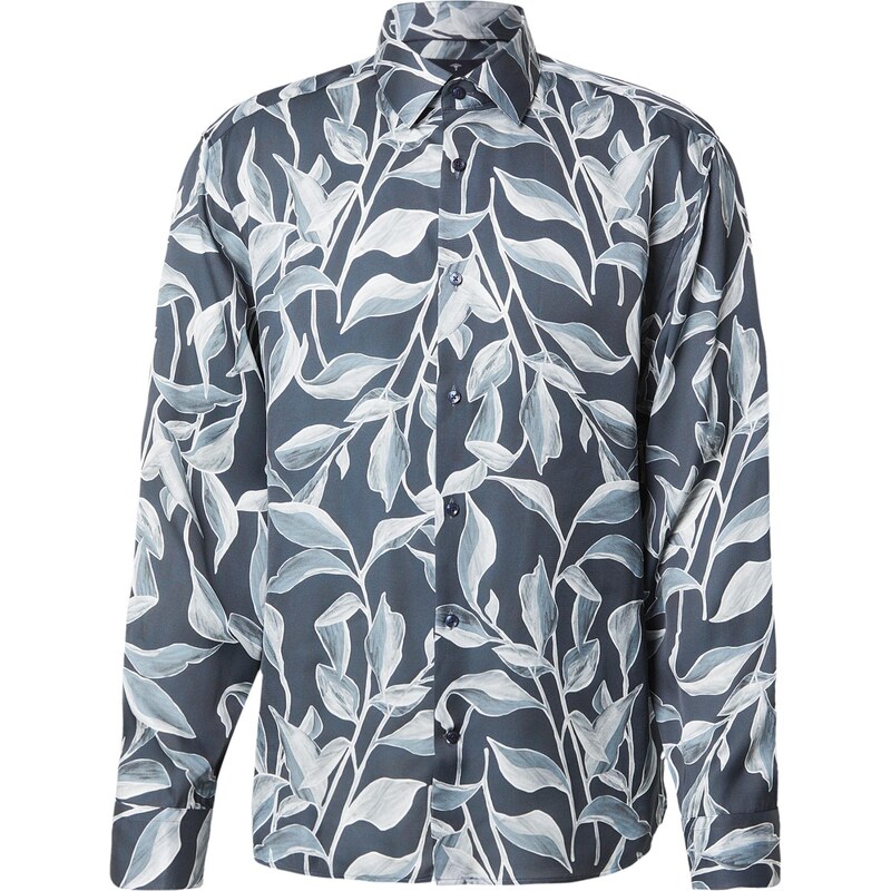 JOOP! Košile Matty azurová modrá / pastelově zelená / offwhite